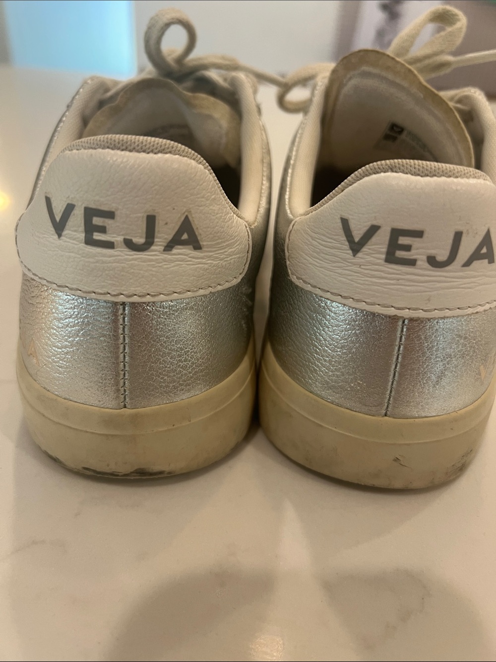 Veja Silver Women's Campo Sneakers - Picture 3 of 5